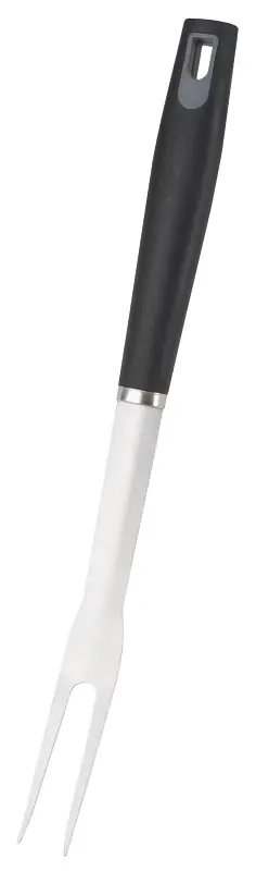 Bbq Fork, 1.5 Mm Gauge Stainless Steel Blade, Plastic Handle, Straight Handle