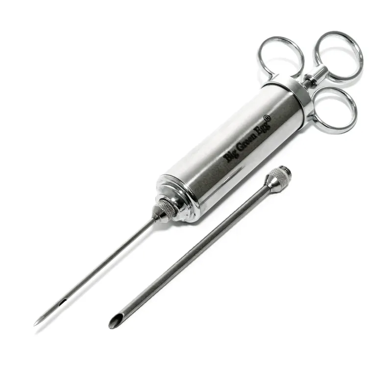 Stainless Steel Chef‘s Flavor Injector With 2 Needles For Marinades