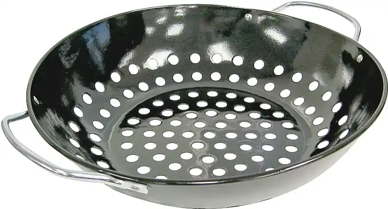 98130 Deluxe Non-stick Wok Topper, 11 Inch Diameter, Porcelain Coated