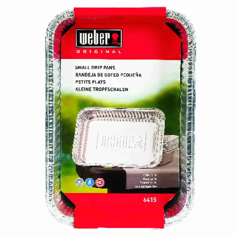 Aluminum Drip Pan 8.6 In. L X 6 In. W For Weber