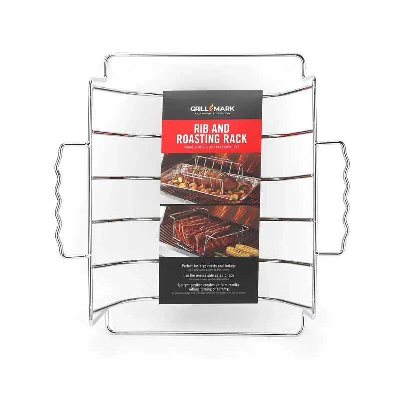 Steel Rib And Roast Rack 10 In. L X 4.75 In. W 1 Pk