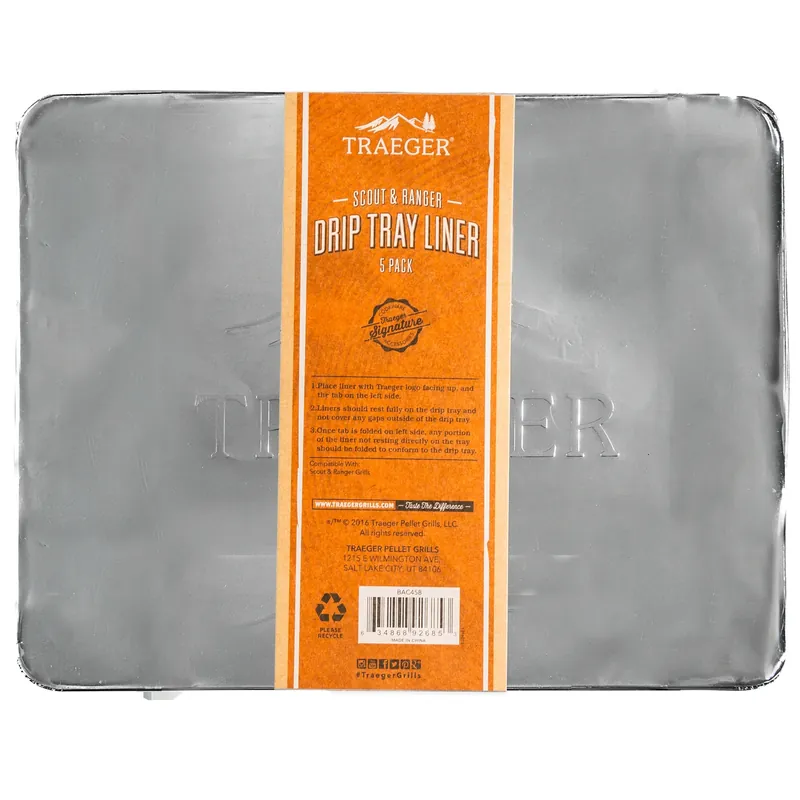 Aluminum Drip Tray Liner 13.15 In. L X 10.24 In. W For Traeger Ranger, Scout, Ptg