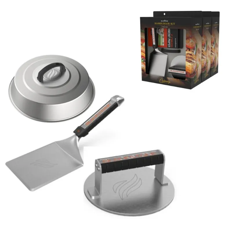 Stainless Steel Grill Burger Kit 3 Pc