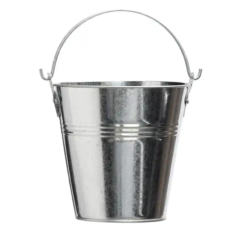 Galvanized Steel Grease Bucket For Pellet Grills 6 In. Height, 5.5 In. Diameter