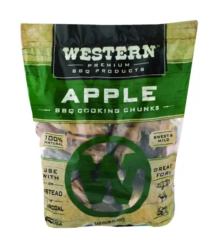 549 Cu. In. Apple Wood Smoking Chunks For Grilling And Smoking