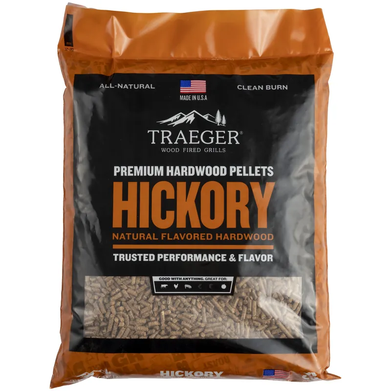 Hickory Bbq Pellets, Hardwood, 20 Lb.