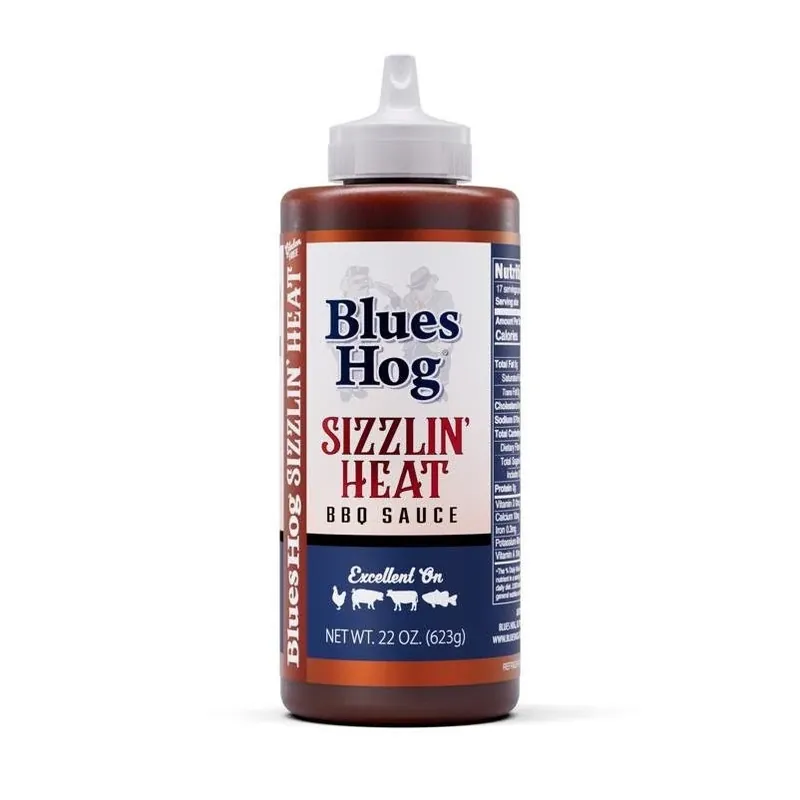 Blues Hog Sizzling Heat Barbecue Sauce – 22 oz Bottle