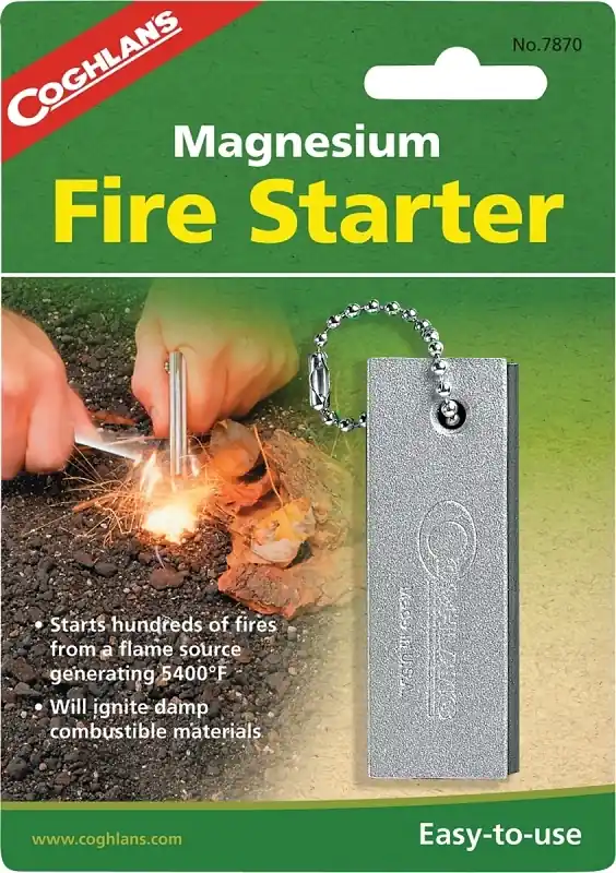 Silver Fire Starter 5.875 In. H X 3/8 In. W X 3 In. L 1 Pk