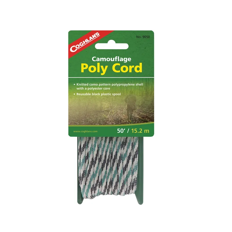 Camouflage Tent Cord 0.25 In. W X 50 Ft. L 1 Pk