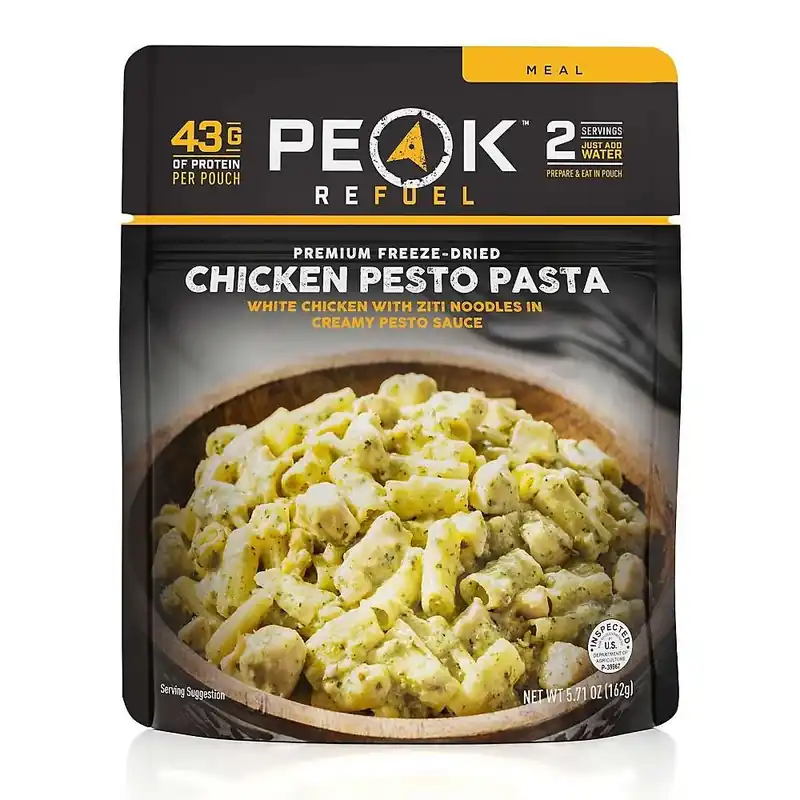 Chicken Pesto Pasta Freeze-dried Meal - 2 Servings - High Protein