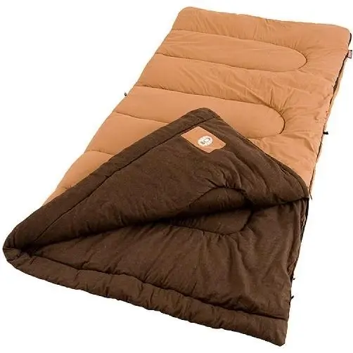 Dunnock 81x39 Inch Rectangle Cold Weather Sleeping Bag - Orange/brown