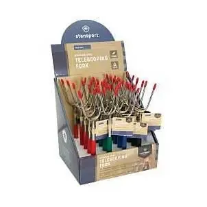 334-5 Stainless Steel Telescoping Camp Fork – 34‑in Extendable