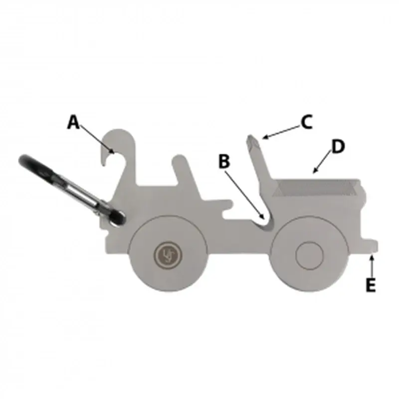 Tool A Long Off Road Multi-tool Silver 1 Piece