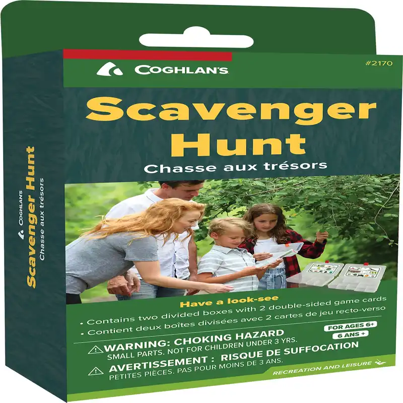 Scavenger Hunt Game With Clear Treasure Boxes And Game Cards