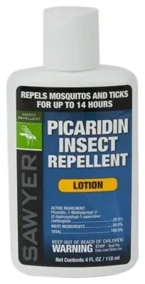 Picaridin Insect Repellent Lotion - 4 Ounce Bottle With 20% Picaridin