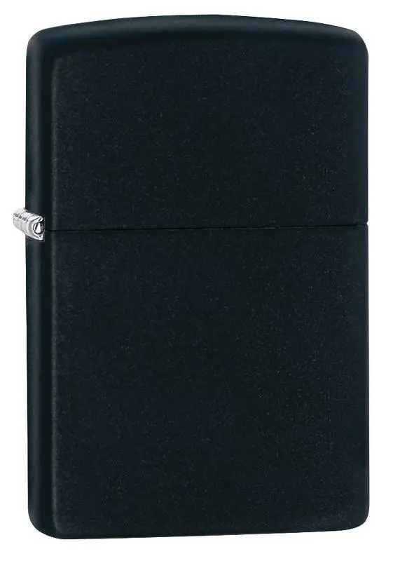 Classic Matte Black Windproof Pocket Lighter Model 218