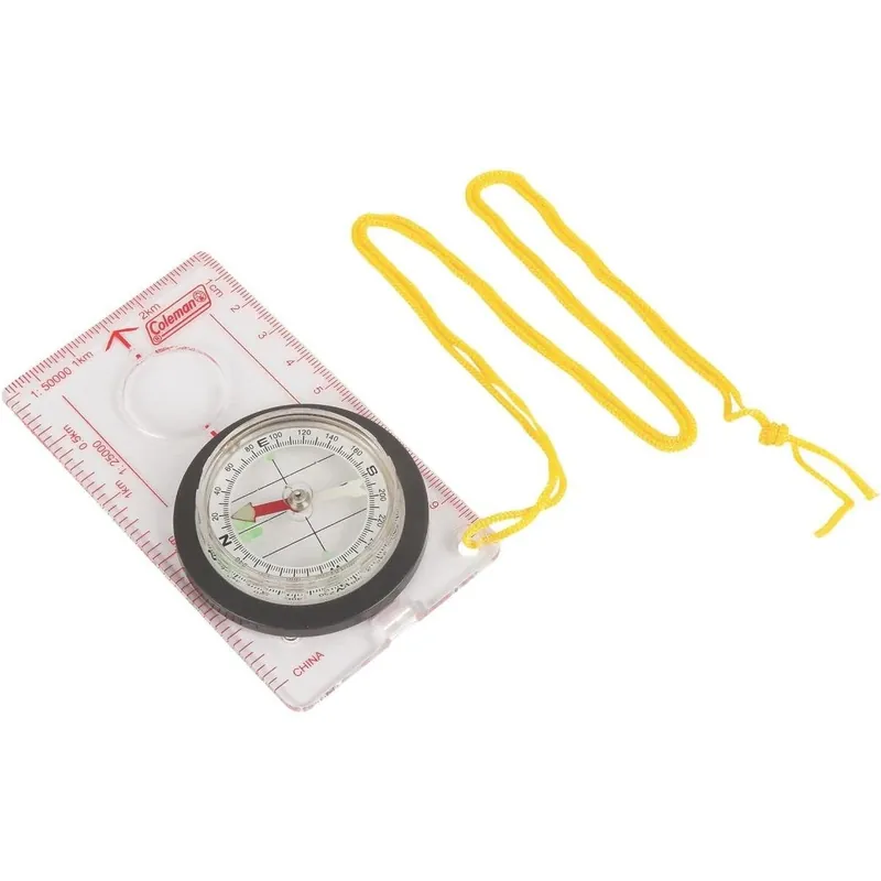 4 Inch Nickel-plated Map Compass With Glow-in-the-dark Features