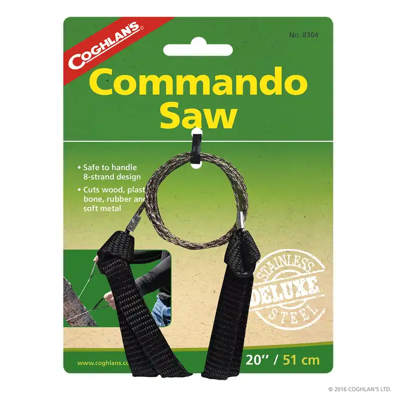 Commando Pocket Chainsaw 28 In. Stainless Steel Blade With Nylon Straps
