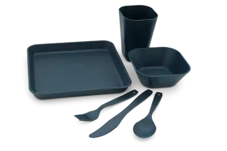 Solo Tableware Kit - 6-piece Camping Set With Wheat Straw Material