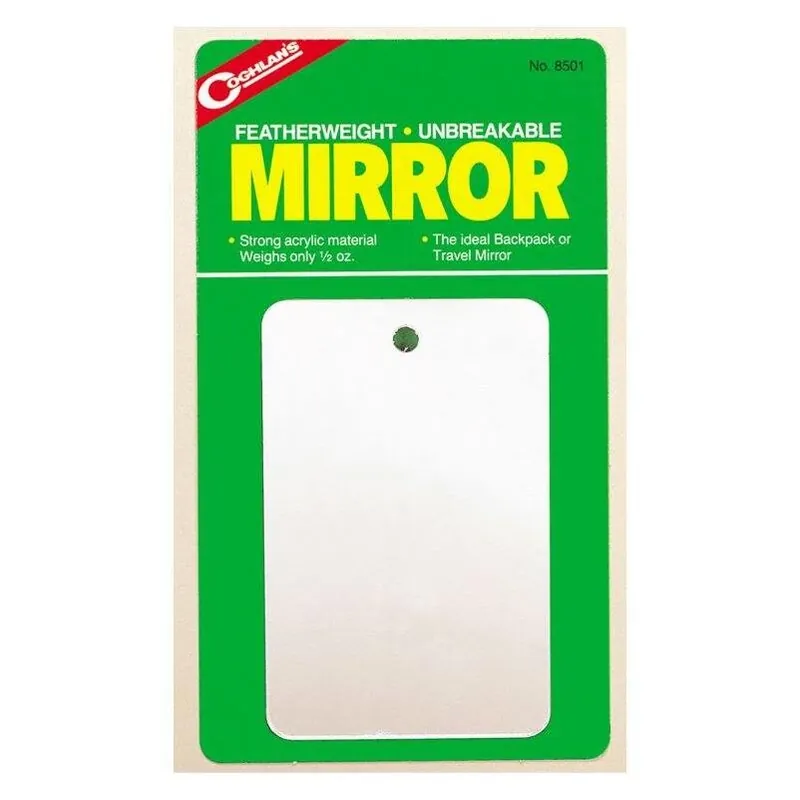 Coghlan‘s 8501 Unbreakable Featherweight Acrylic Mirror 2.75" X 4.25"