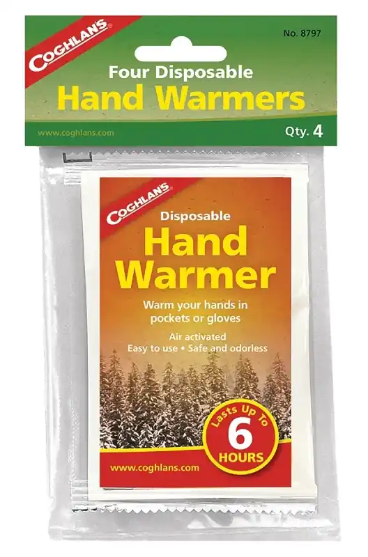 Disposable Hand Warmers (pkg Of 4) Each Lasts 6 Hours!