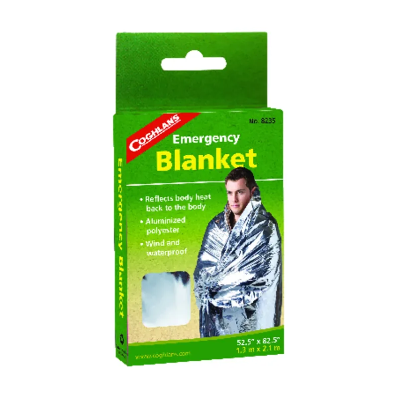 Silver Survival Blanket 6.000 In. H X 52-1/2 In. W X 82-1/2 In. L 1 Pk