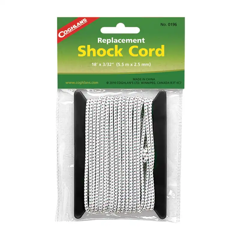 White Replacement Shock Cord 6.625 In. H X 3/32 In. W X 18 Ft. L 1 Pk