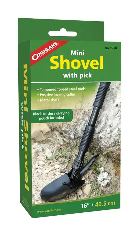 Black Shovel/pick 7.625 In. H X 3.875 In. W X 16 In. L 1 Pk