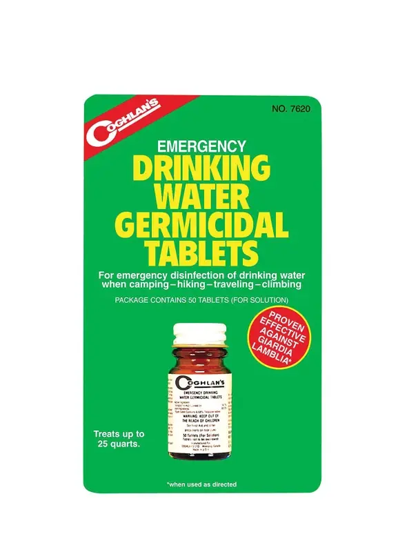 Drinking Water Tablets 50 Pk