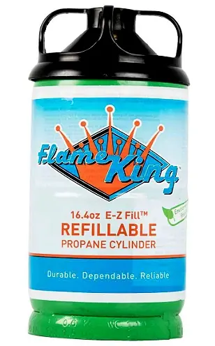 16.4 Oz Refillable Liquid Propane Cylinder - Steel Lp Tank