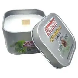 Pine Scented Citronella Candle 7714 With Crackle Wick, 6 Oz.