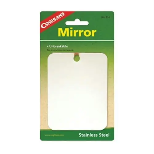 714 Stainless Steel Highly Polished Travel Mirror For Camping And Outdoor Use