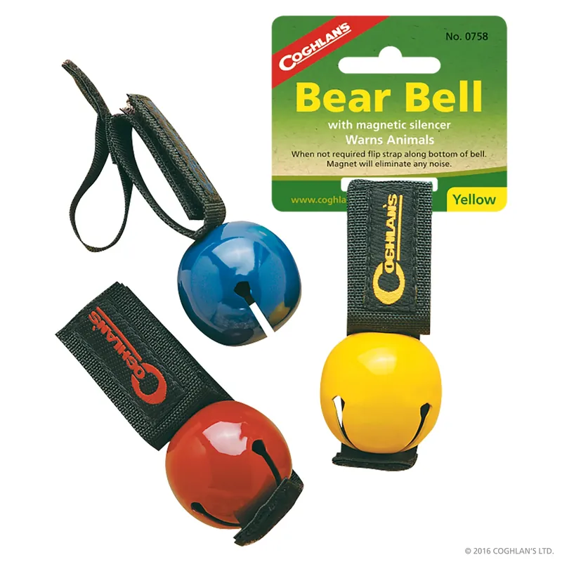Yellow Magnetic Bear Bell With Velcro Strap And Silencer