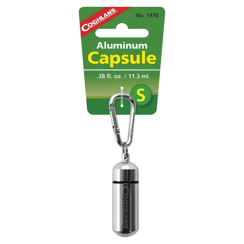 Silver Capsule 2.44 In. H X 0.79 In. W X 0.79 In. L 0.38 Oz