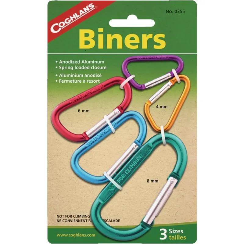 Coghlan‘s Aluminum Carabiner Multi‑pack – Versatile Gear Connector