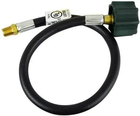 20 In. Propane Hose Assembly With Acme Nut And 1/4 In. Mpt