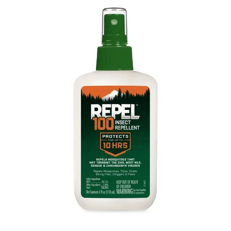100% Deet Insect Repellent, 4-oz. Pump Spray