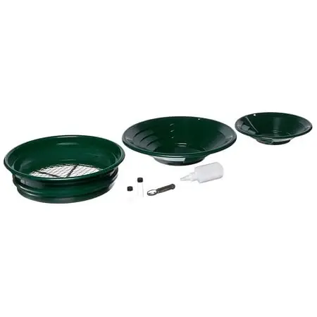 Gp5-kit107 Prospecting Mining Panning Kit With Classifier And 2 Gold Pans (7 Pieces)