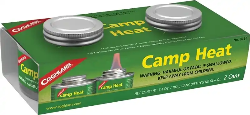 "camp Heat" 2-pack Of Fuel Canisters For Cooking Or Heating 0450
