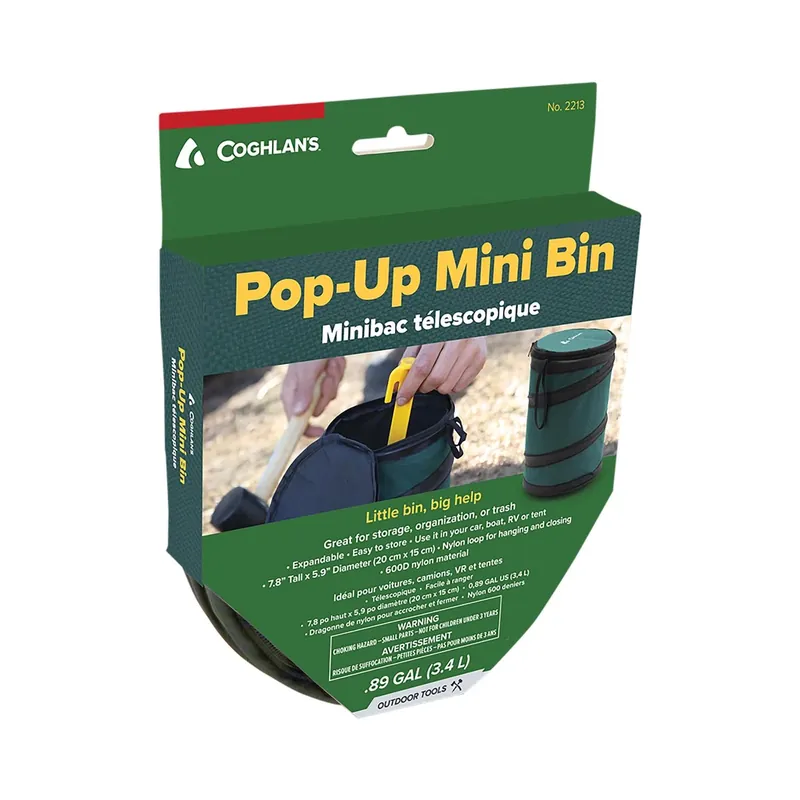 Green Pop-up Bin 8 In. H X 5.9 In. W X 5.9 In. L - 0.89 Gallon