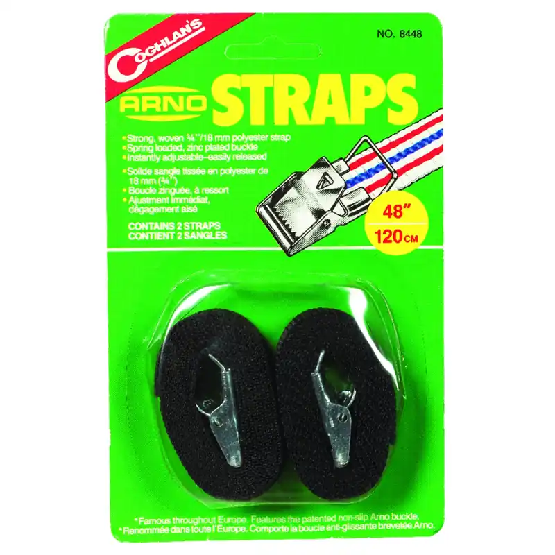 0.75 In. W X 48 In. L Black Arno Strap 1 Lb 2 Pk
