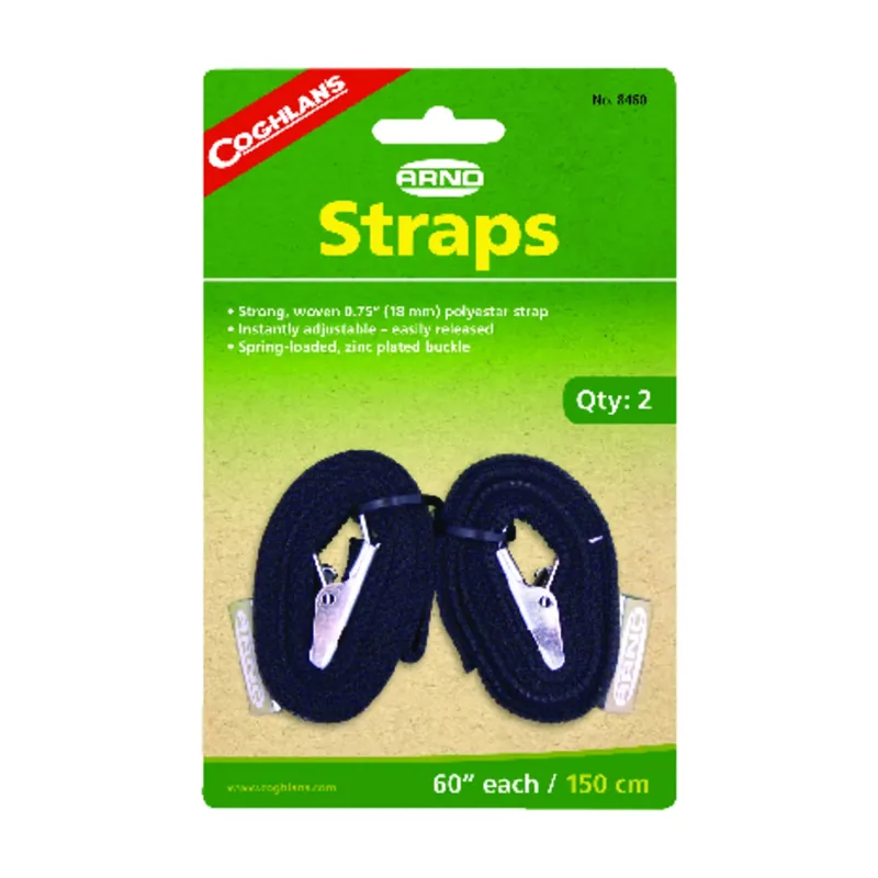0.75 In. W X 60 In. L Black Arno Strap 1 Lb 2 Pk