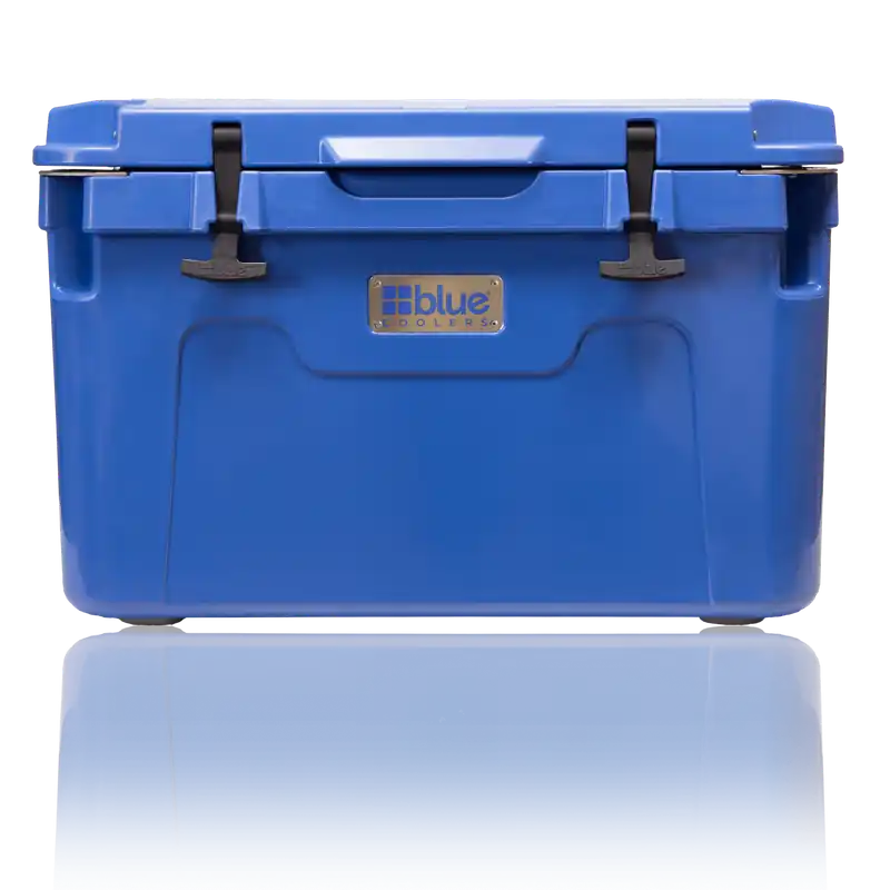 55 Quart Ice Vault Cooler - Durable And Stylish Blue Design