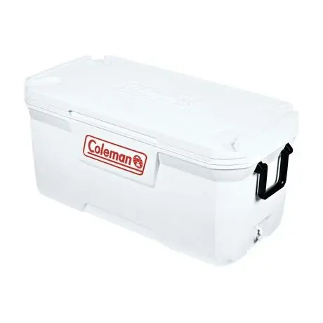 120-quart Marine Hard Ice Chest Cooler - Durable, White, Perfect For Outdoor Adventures