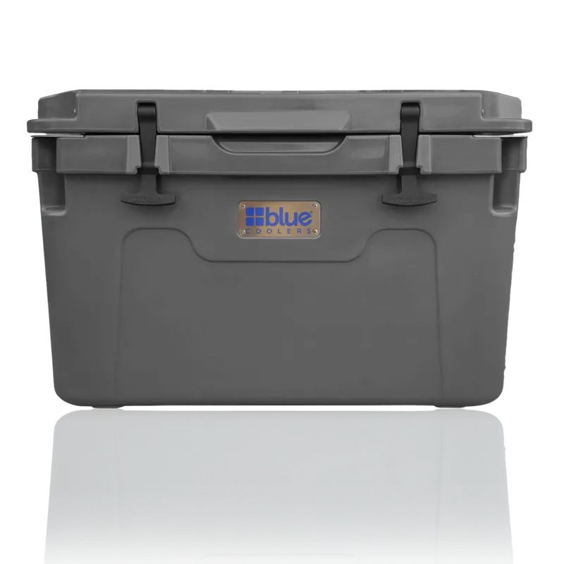 55 Quart Ice Vault Cooler - Gray With Lockable Lid And Non-skid Feet