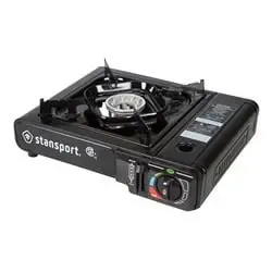 186-100 Portable Outdoor Black Butane Stove