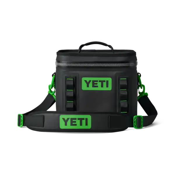 Hopper Flip 8 Cooler In Black And Canopy Green
