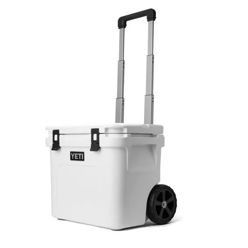 Roadie 32‑quart White Roller Cooler – Portable Wheeled Ice Chest