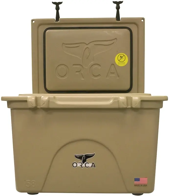 58 Qt. Tan Cooler With 10 Days Ice Retention And Cargo Net
