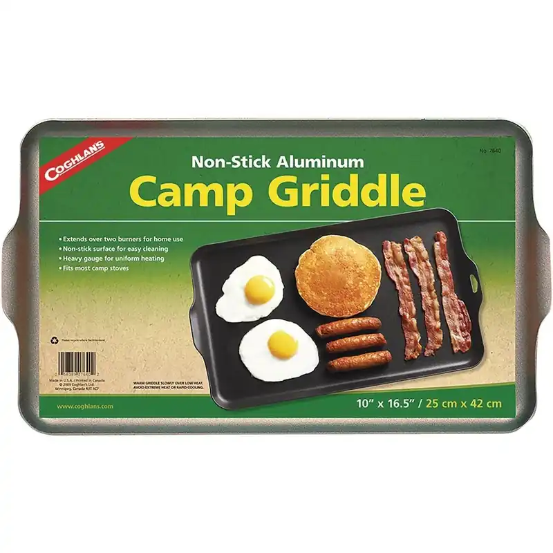Coghlan‘s Heavy‑duty 10" X 16.5" Aluminum Non‑stick 2‑burner Camp Griddle
